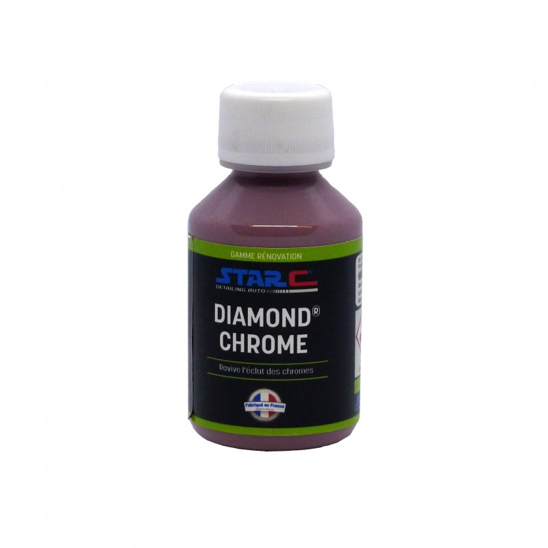 Diamond chrome moto - pour l'entretien et la rénovation des chromes - 100 ml