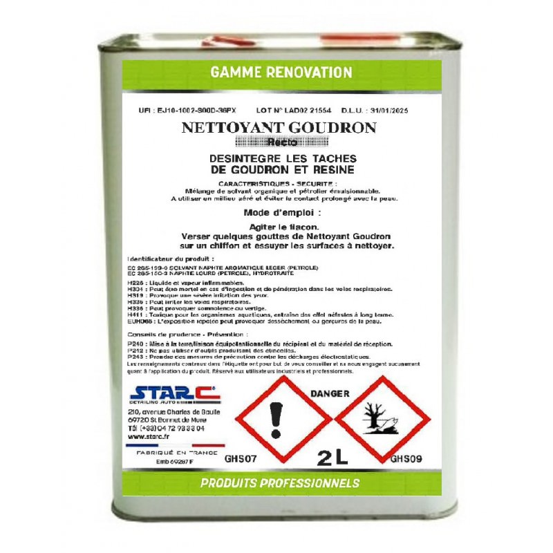 Nettoyant goudron 2 Litres Nettoyant goudron 2 Litres