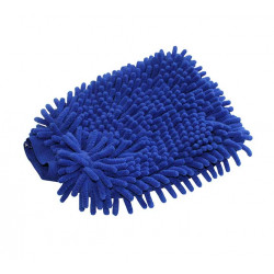 Gant microfibre rasta bleu : gant de lavage