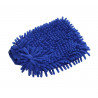 Gant microfibre rasta bleu : gant de lavage