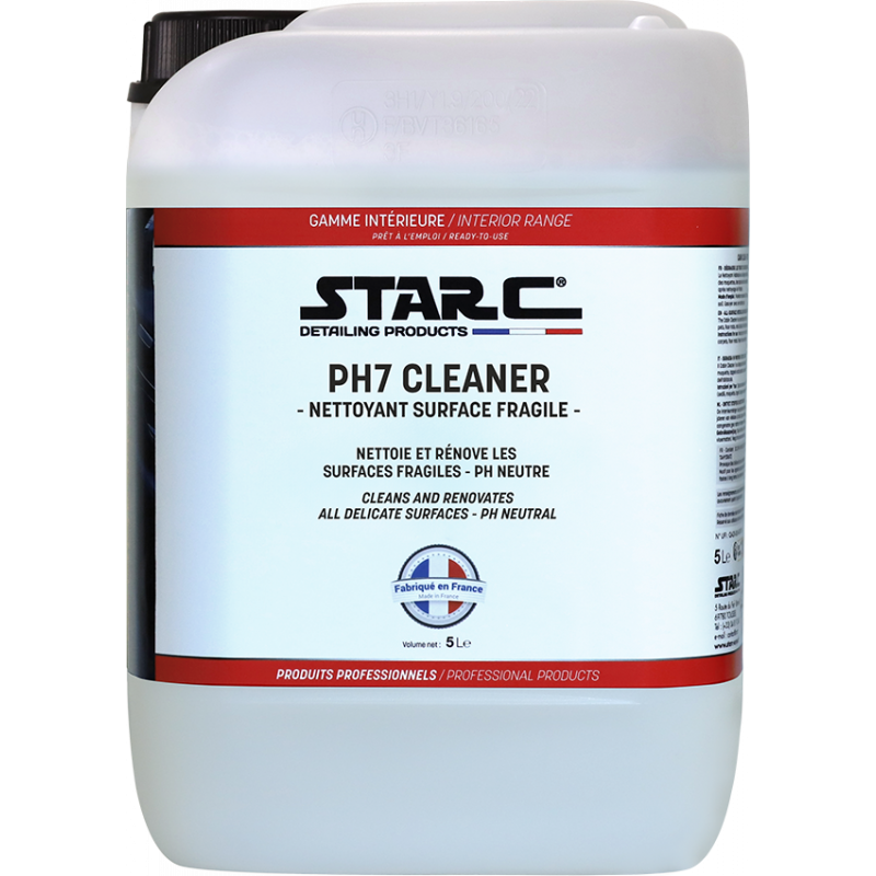PH7 CLEANER Nettoyant surface fragile ph neutre : nettoyant cuir auto
