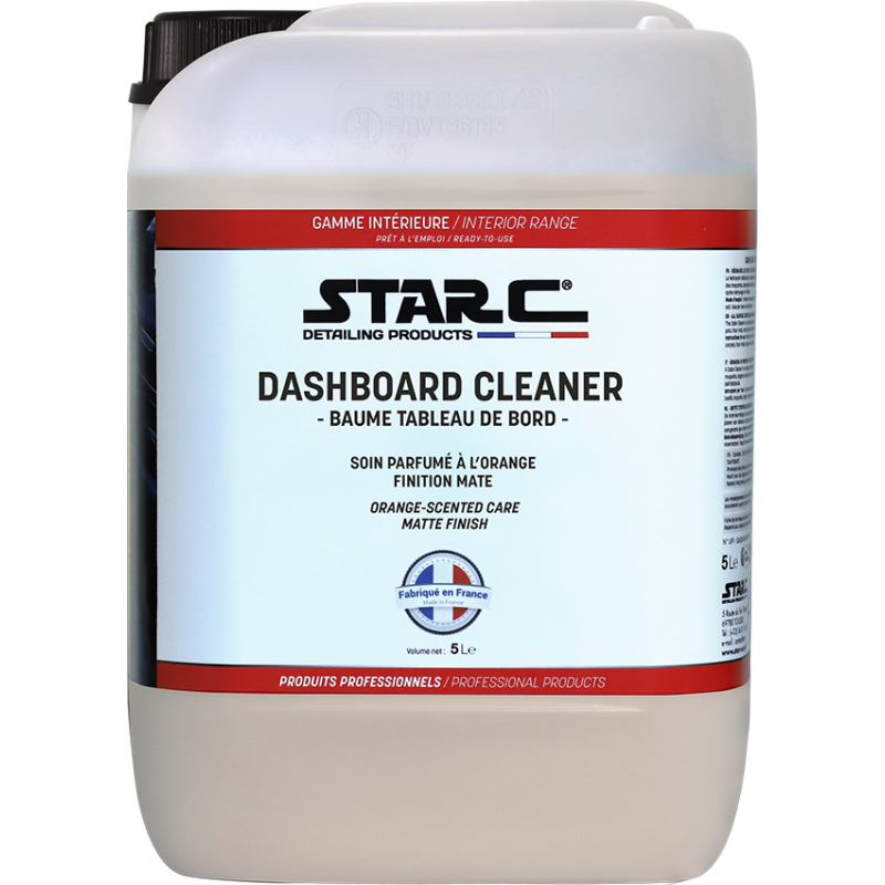 DASHBOARD  CLEANER - Baume tableau de bord orange : produit d'entretien professionnel